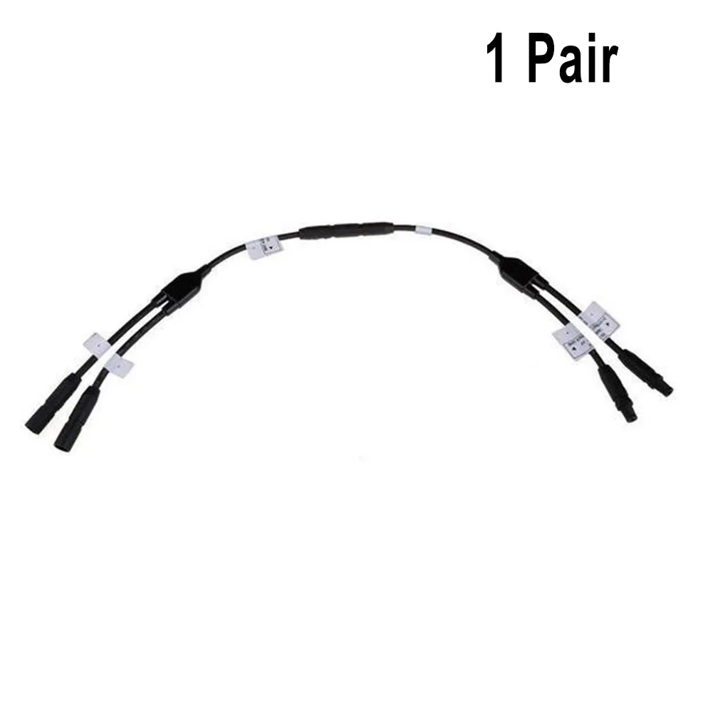

MC3 Y Connector Solar PV Connectors Useful 1 Pair 1000VDC(IEC) 600V DC(UL) 30A Black Solar Panel Cable Connectors