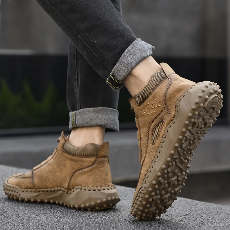 2022 Autumn/Winter Men's Professional Golf Sneakers Men's Outdoor Warm Golf Training Sneakers Men's Spikeless Golf Sneakers