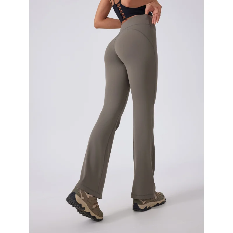 Брюки женские Стрейчевые с завышенной талией для занятий йогой