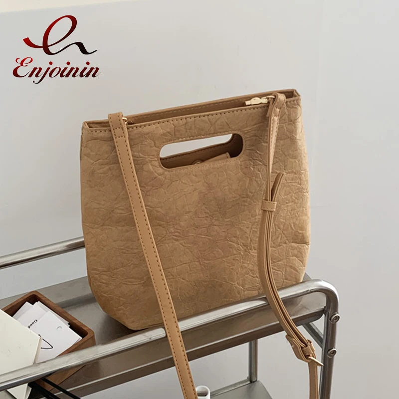 

Дизайнерские бумажные кошельки и сумочки DuPont для женщин, простой клатч из крафт-бумаги для ланча, дизайнерская Водонепроницаемая женская с...