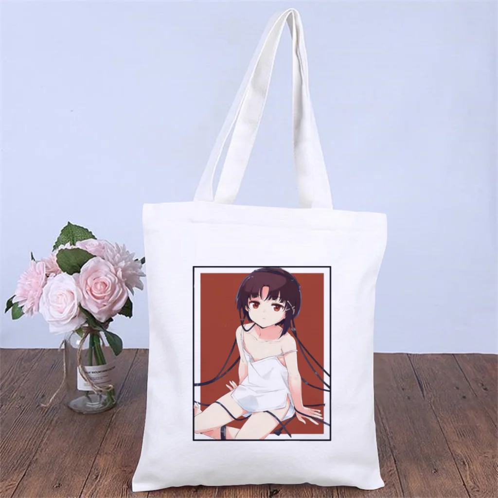 

CablesHandbag Serial Experiments Lain VAPORWAVE Anime Shoulder Canvas Bags Teens Pocket Shopper HandBags Large Pouch Tote Bag