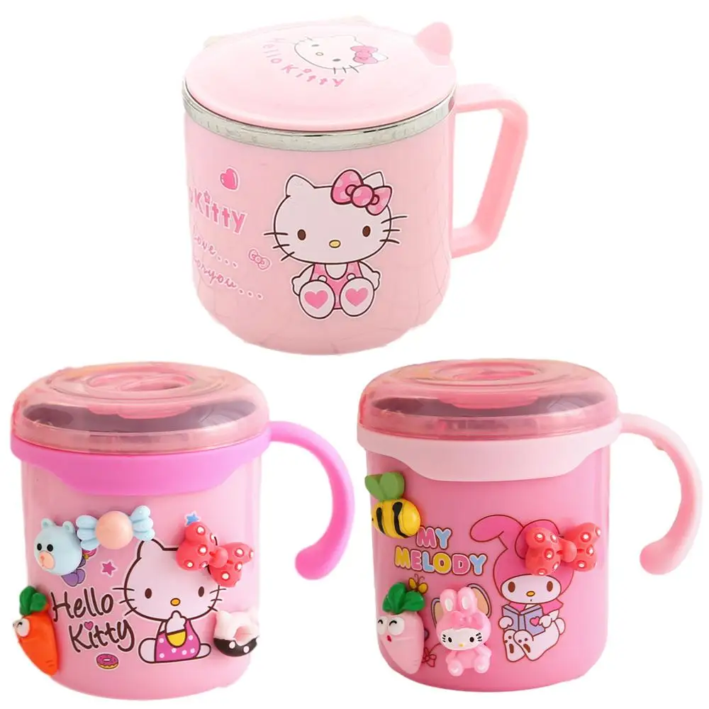 

Чашка Питьевая из нержавеющей стали с изображением котенка, мимелоди, 304