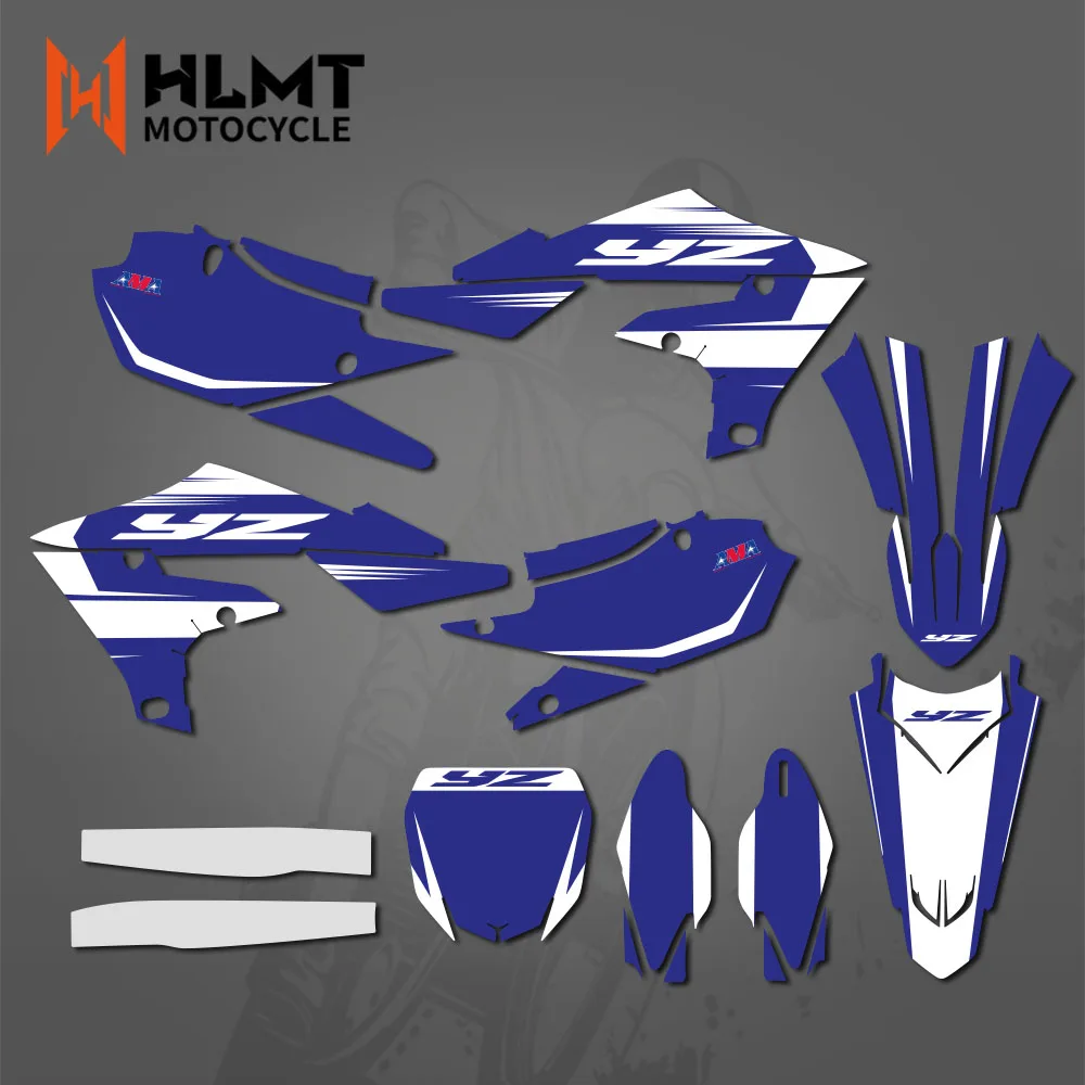 

HLMT мотоциклетные графические наклейки наклейки для Yamaha YZ450F YZF450 2018-2021 2022 YZ250F YZF250 2019 2020 2021 2022 2023