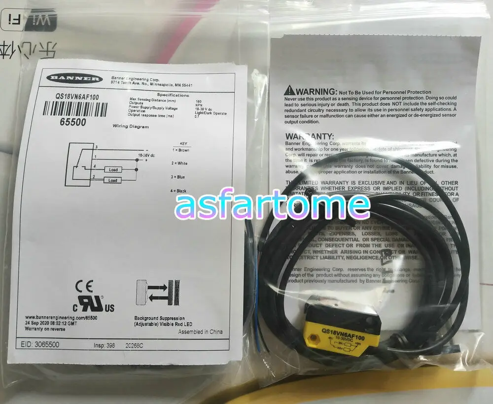 1 шт. Новый фотоэлектрический переключатель QS18VN6AF100 # L178U LZ