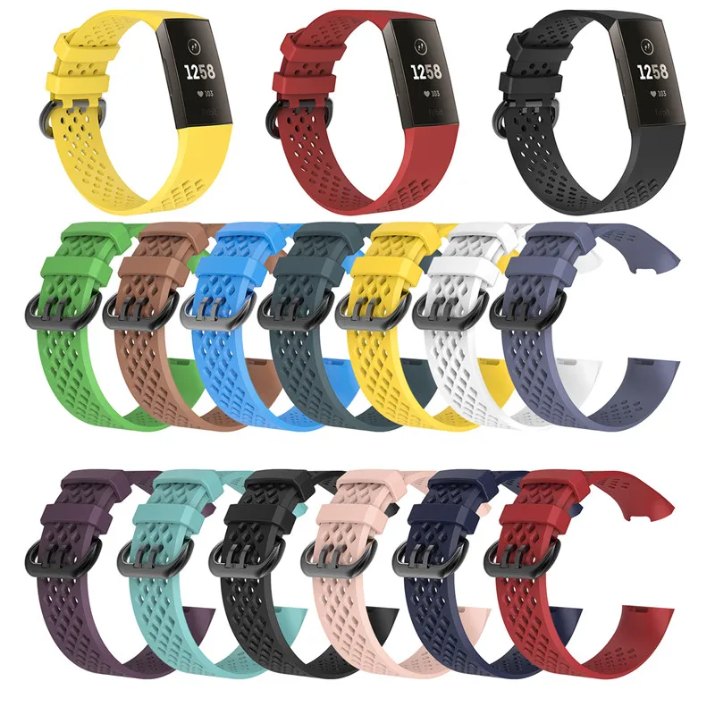 

Band for Fitbit Charge 4 3 Sport Watch Strap Bracelet Replacement Silicone Wristband For Fit bit Charge 4 3 SE Band