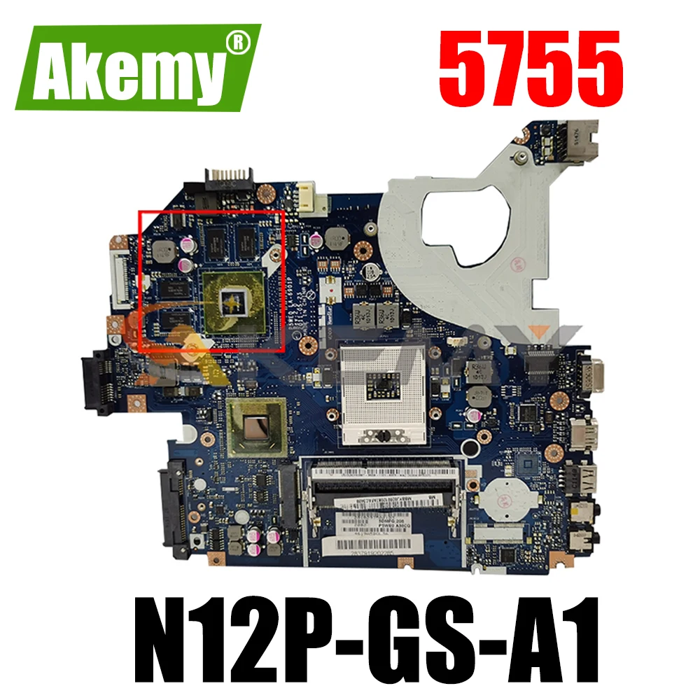 

For ACER Aspire 5755 LA-6901P HM65 N12P-GS-A1 DDR3 Notebook motherboard Mainboard full test 100% work