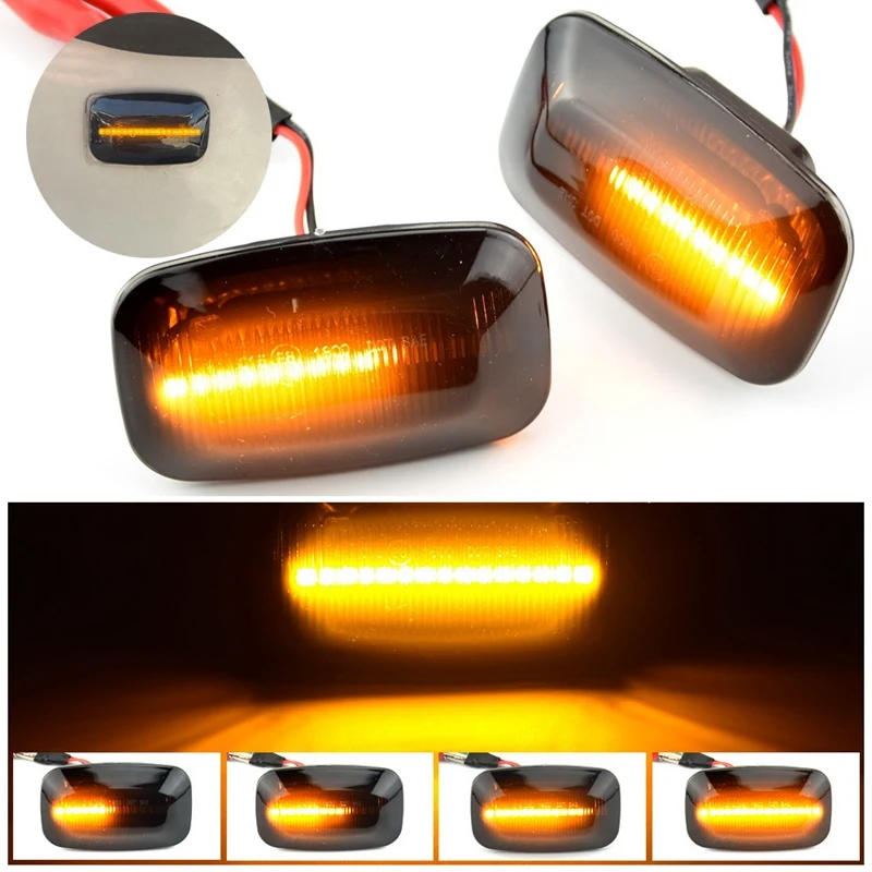 

Динамический светодиодный боковой маркер Reapeater светильник указатель поворота s Lamp For Toyota Landcruiser 70 80 100