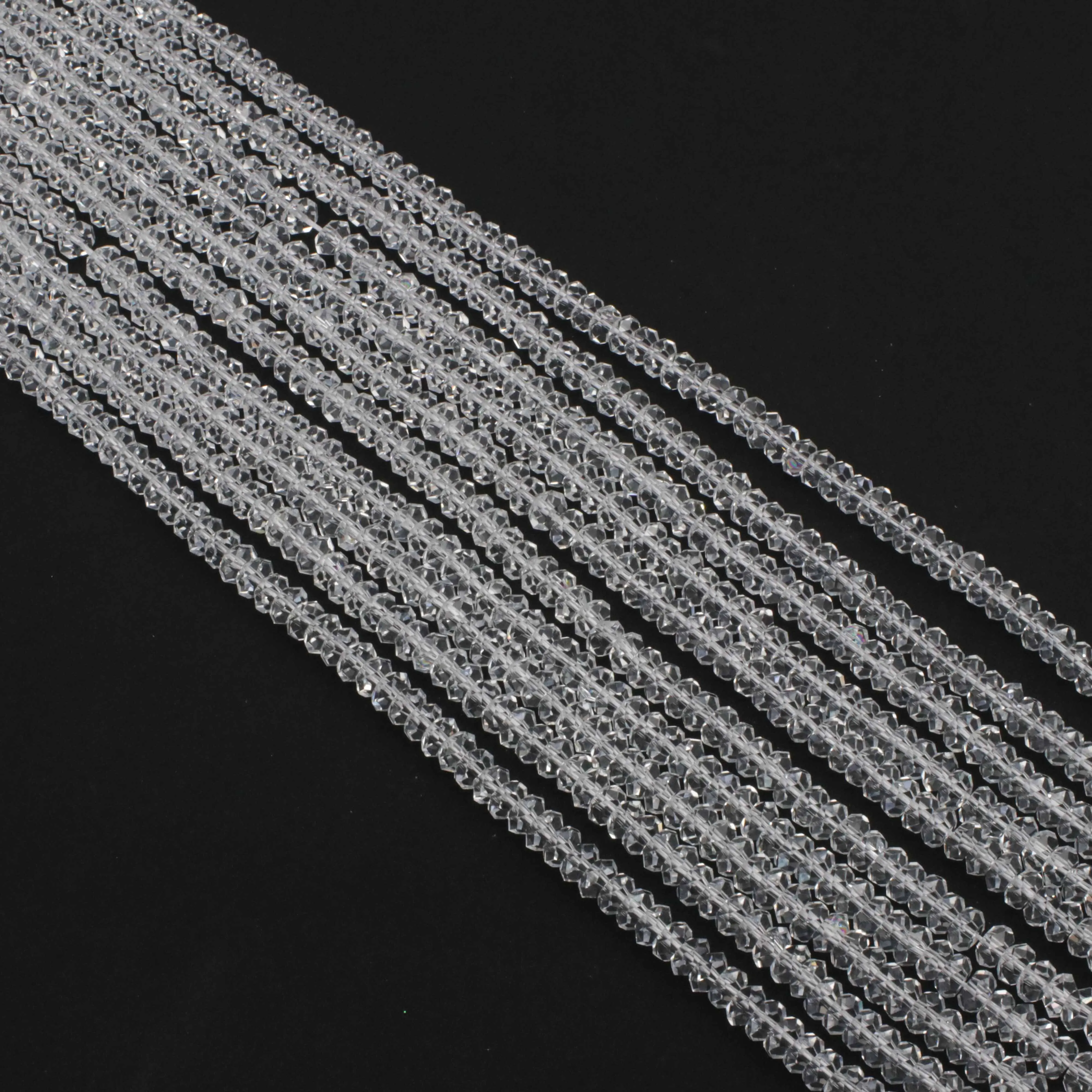 Gains 2x4 3x6 4x8 MM Crystal Abacus Facetd Beads Jewelry Design Fitting Accessories Decoration Free Shipping