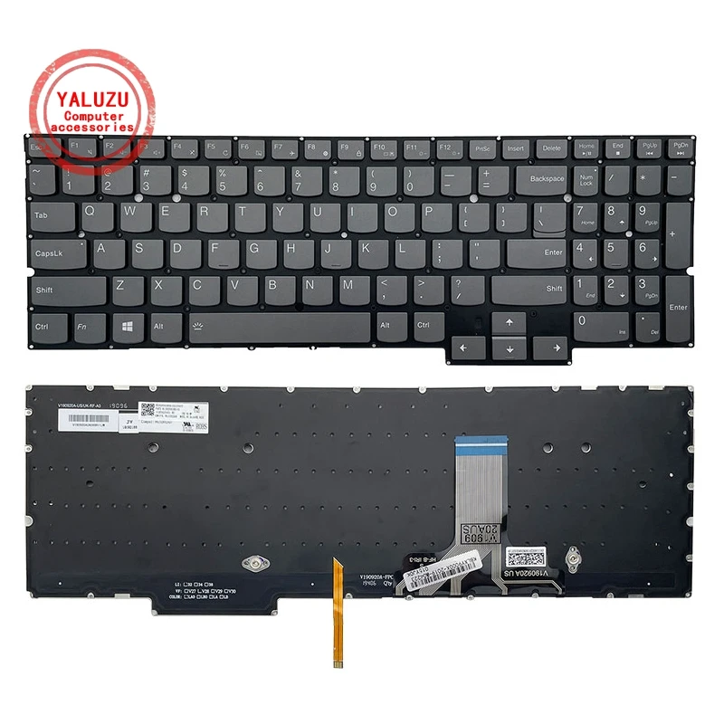 Новая английская клавиатура для ноутбука Lenovo Legion Y9000X 2019 2020 R9000X