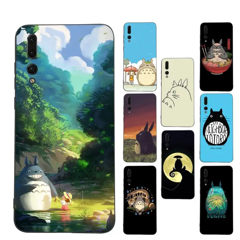 

TOPLBPCS Totoro Phone Case for Samsung S21 A10 for Redmi Note 7 9 for Huawei P30Pro Honor 8X 10i cover