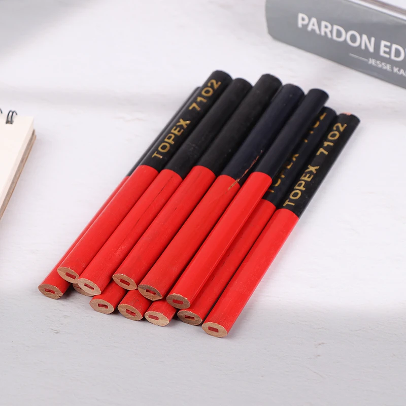 Двусторонние деревянные карандаши KOQZM 2B красные и синие