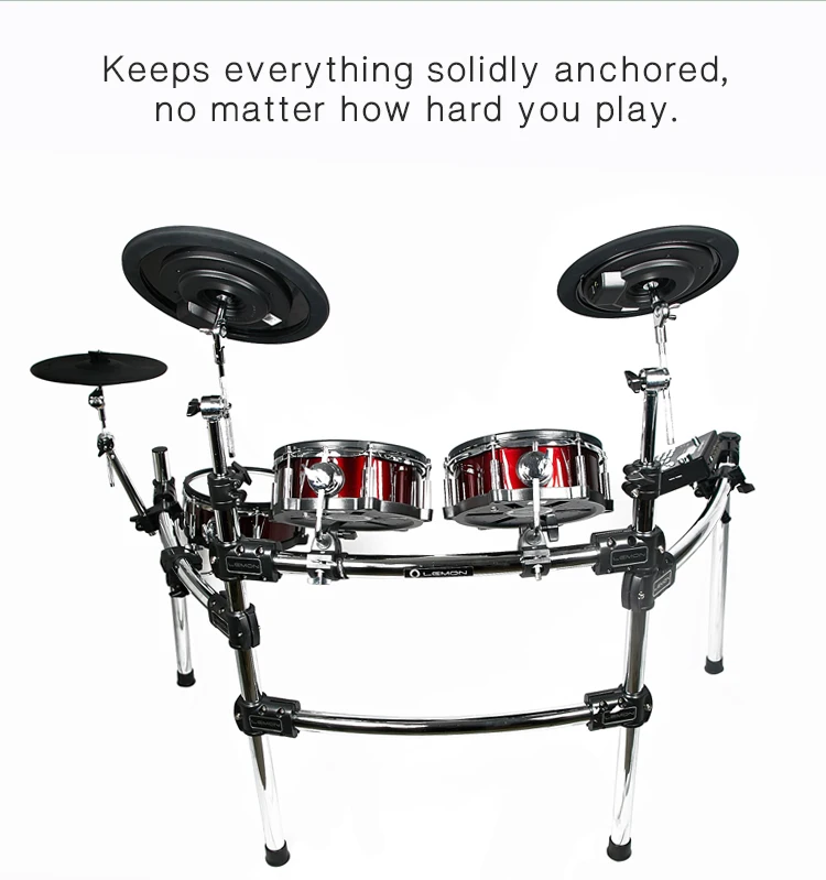 БЕСПЛАТНАЯ ДОСТАВКА В США Drum T850 RD/BK 5 барабанных колодок и 4 тарелки для