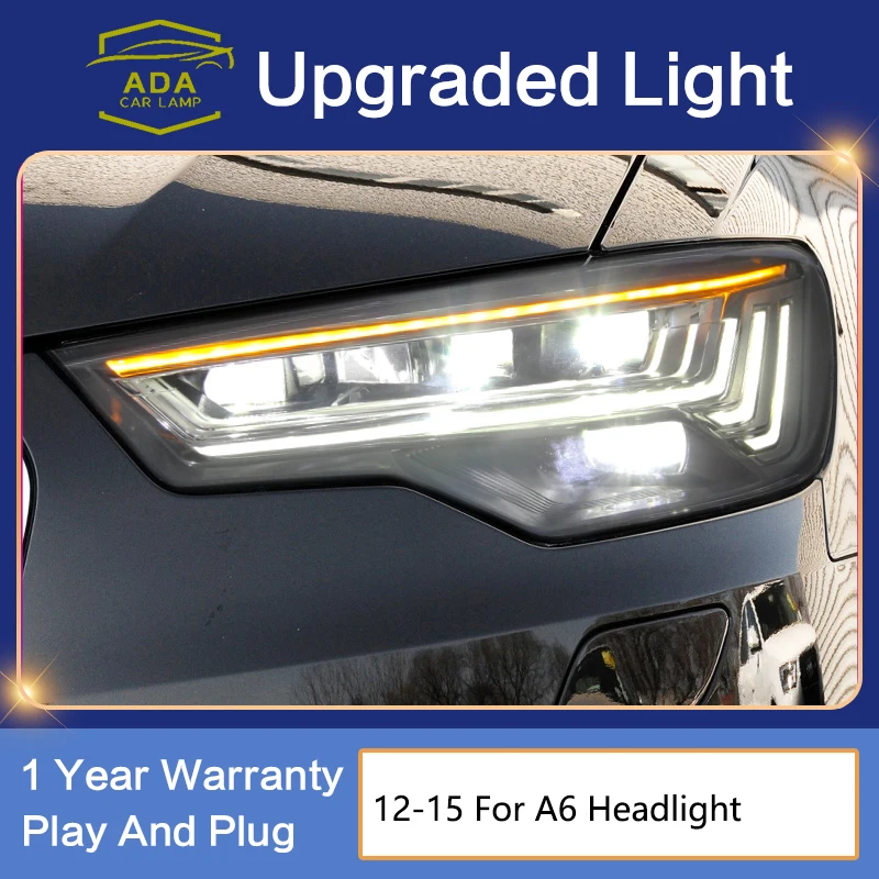 

Автомобильные аксессуары, передняя фара для Audi A6 светодиодный Allroad передняя фара 2012-20015 A6L C7