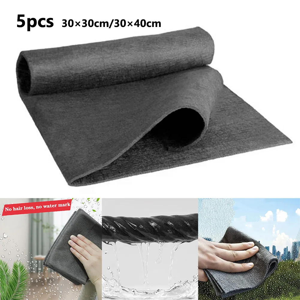 

1/5pcs Thickened Cleaning Cloth Streak-free Reusable Microfiber Clean Rag Multifunctional Window Glass Cleaning Cloth