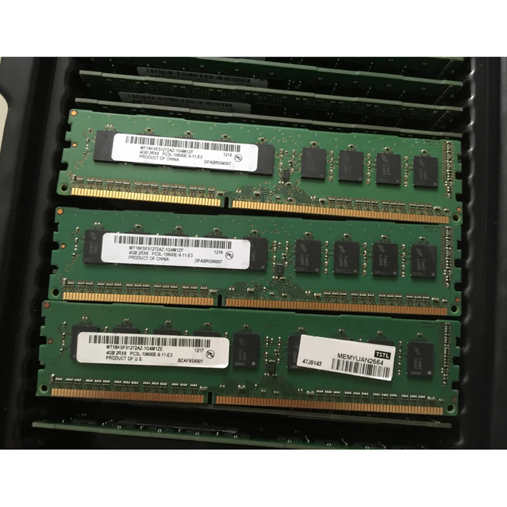 1 шт. для MT RAM 4 Гб 2Rx8 1333 DDR3L PC3L-10600E Серверная память Быстрая доставка Высокое качество