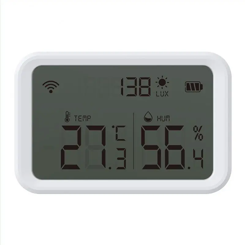 

Intelligent Light Sensor Wifi Zigbee3.0 Alarm Temperature And Humidity Sensor Indoor Brightness Detecter Thermometer Detector
