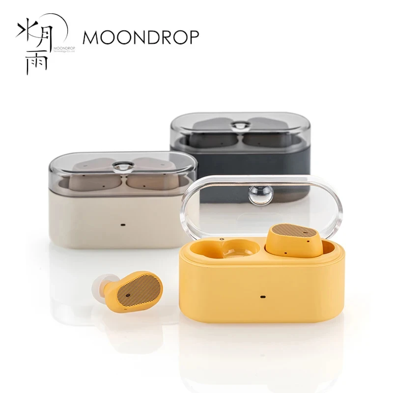 Фото Наушники MOONDROP Pudding WTS: беспроводные стереофонические с ANC, AI ENC, LHDC-V, 10-мм динамическим драйвером, интерактивным DSP и Bluetooth 6.0 №1