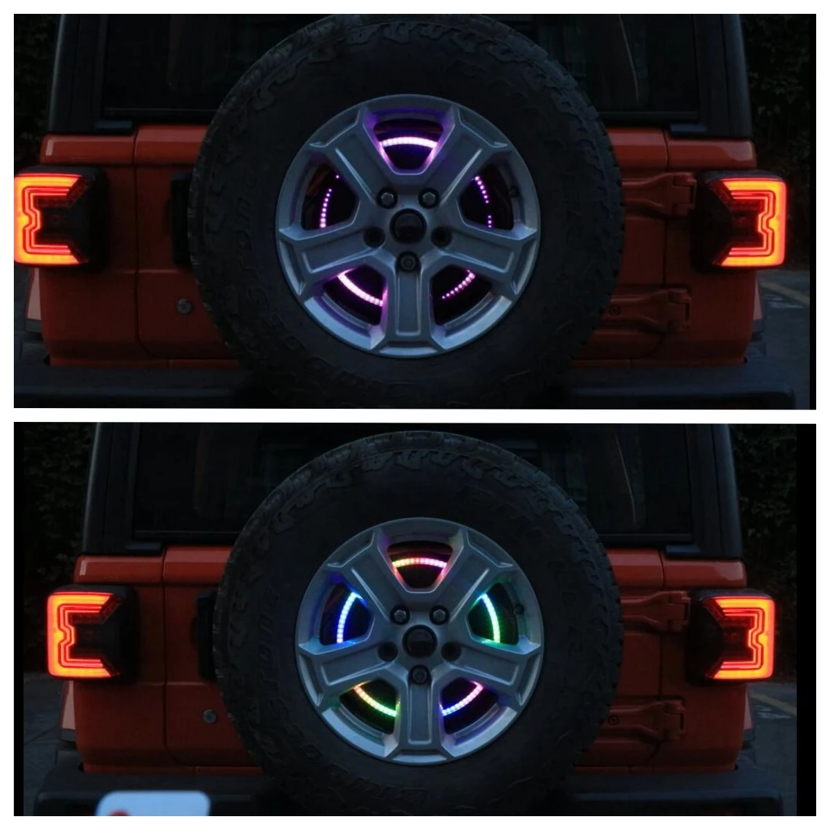 Тормоз SXMA JL1201 RGB задний фонарь для Jeep Wrangler JK JL 07-23