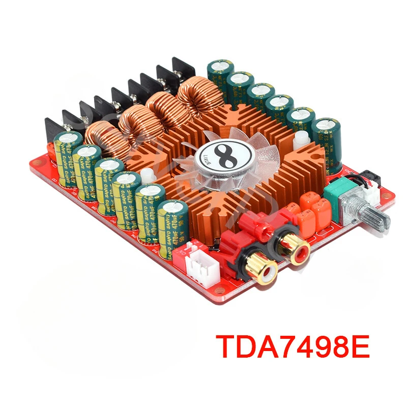 Фото Аудиоусилитель TDA7498E 2*160Вт, двухканальный, 24В, стерео, цифровой усилитель мощности №1
