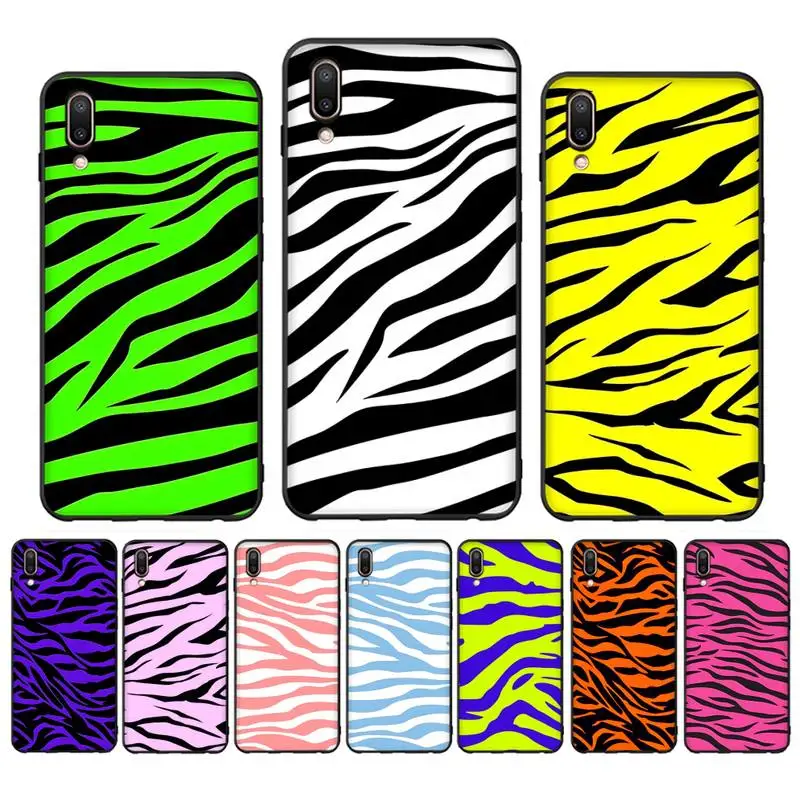 

Fashion zebra Phone Case for Vivo Y91C Y11 17 19 17 67 81 Oppo A9 2020 Realme c3