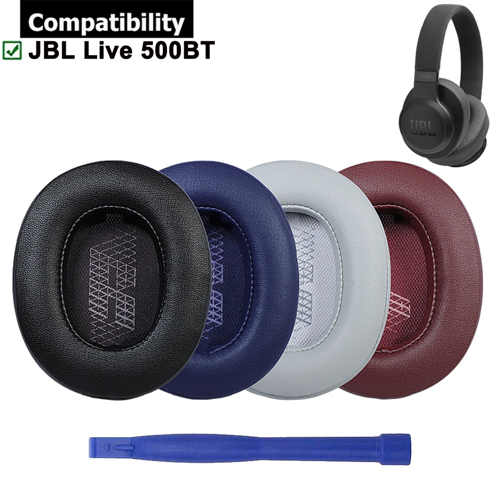 Сменные амбушюры из Протеиновой кожи наушники ремонтные детали для JBL Live 500BT