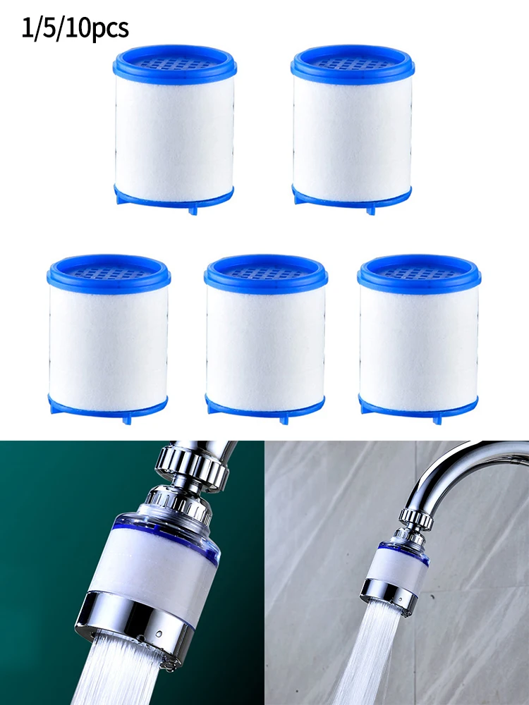 

1/5/10pcs Water Purifier Filter Element Shower Filter Element Faucet Shower Nozzle PP Cotton Anti Clogging Purified Water