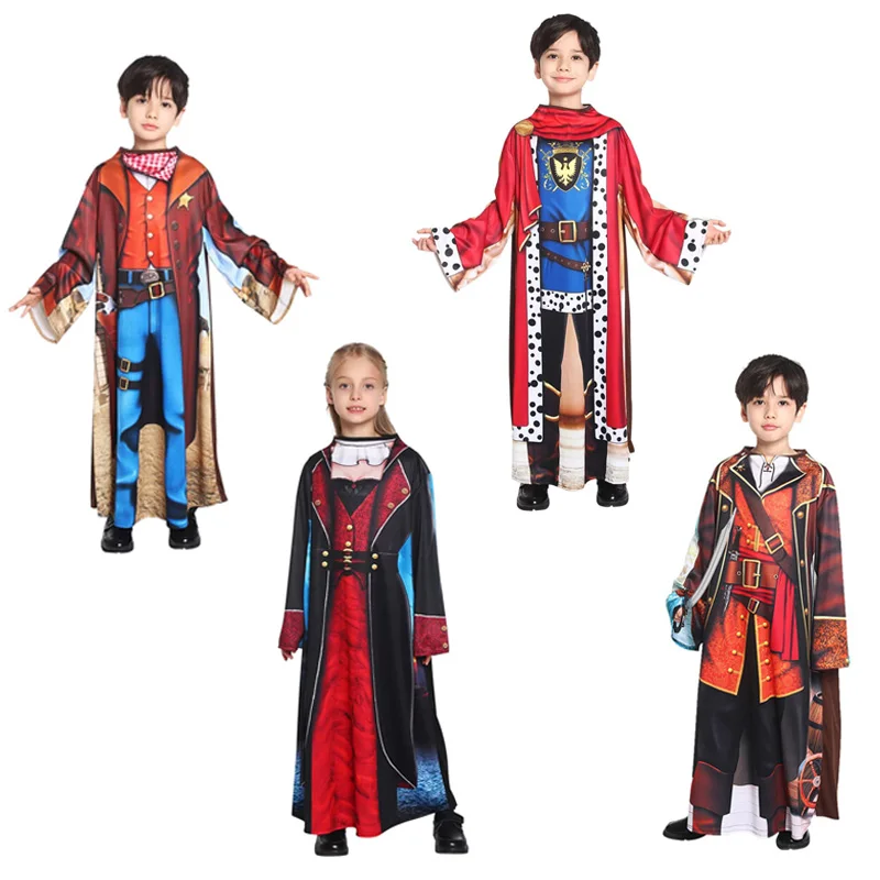 Детский костюм для косплея на Хэллоуин мальчиков вампира принца пирата девочек