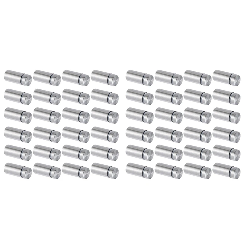 200 Packs Sign Standoff Screws Stainless Steel Wall Standoff Mounts Nail For Glass Artwork And Displays (1/2 X 1 Inch)
