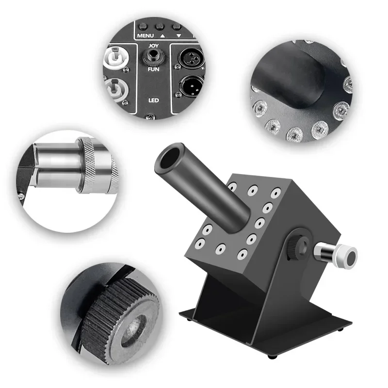 Co2 Jet Machine CO2 Cannon Power Control Cyro Blaster DMX512 Светодиодный угол регулирования No Ice Seum Fog DJ