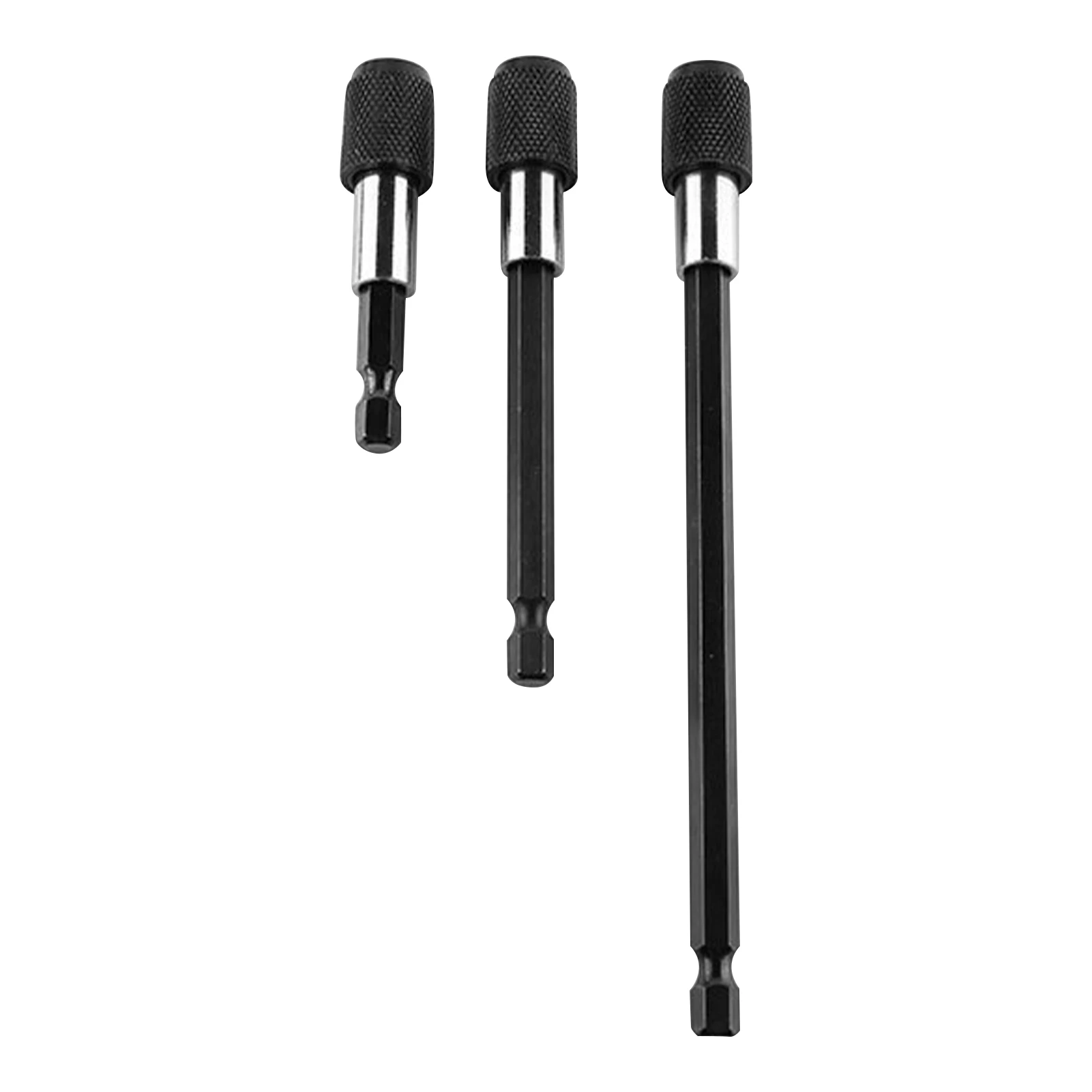 

3pcs Universal Telescopic Guide Quick Release Magnetic Drill Bit Holder Professional Replacement Part With 1/4inch Hex Shank