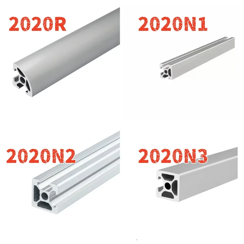 Фото 2020/2020N1 RCNC алюминиевый профиль, экструзионный алюминиевый профиль, стандарт ЕС, детали 3D-принтера, направляющая для анодного провода, алюминиевый профиль №1
