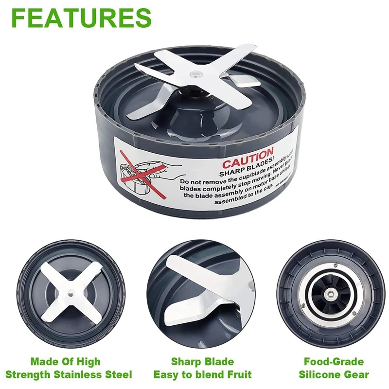 Лезвие экстрактора подходит для Nutribullet 600W / Pro 900W серии лезвий блендера