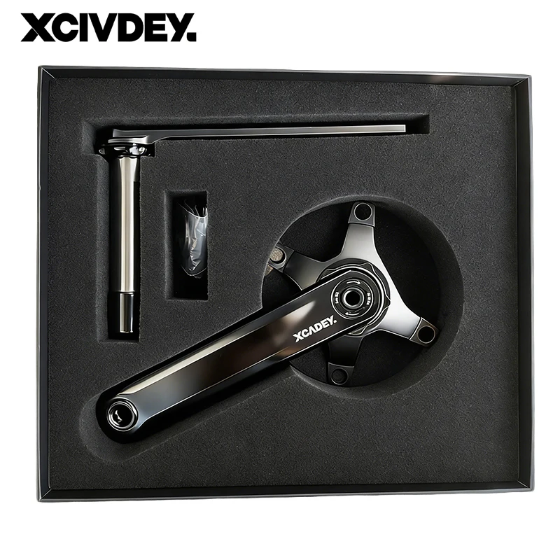 Велосипедный шатун XCADEY XPOWER нового стиля, из алюминиевого сплава, с титановой осью 24 мм, прочный и долговечный, 110BCD, четырехзубчатый патрон. (art.: 3920d91cdff3e) - 3920d91cdff3e