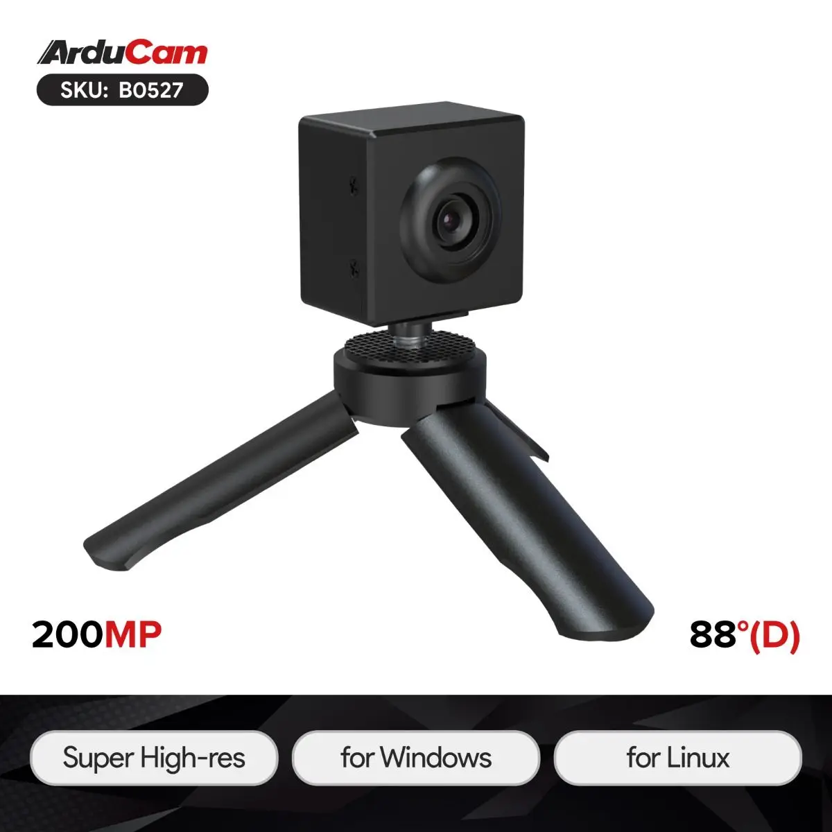 Модуль камеры Arducam 200 МП с моторизованным фокусом USB 3.0