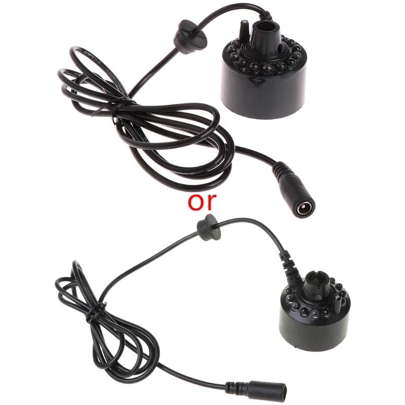 

Mist Maker Ультразвуковой фонтан для пруда Fogger 12 LED Красный Желтый Синий Свет Увлажнитель воздуха для Rockery Fish для Tank