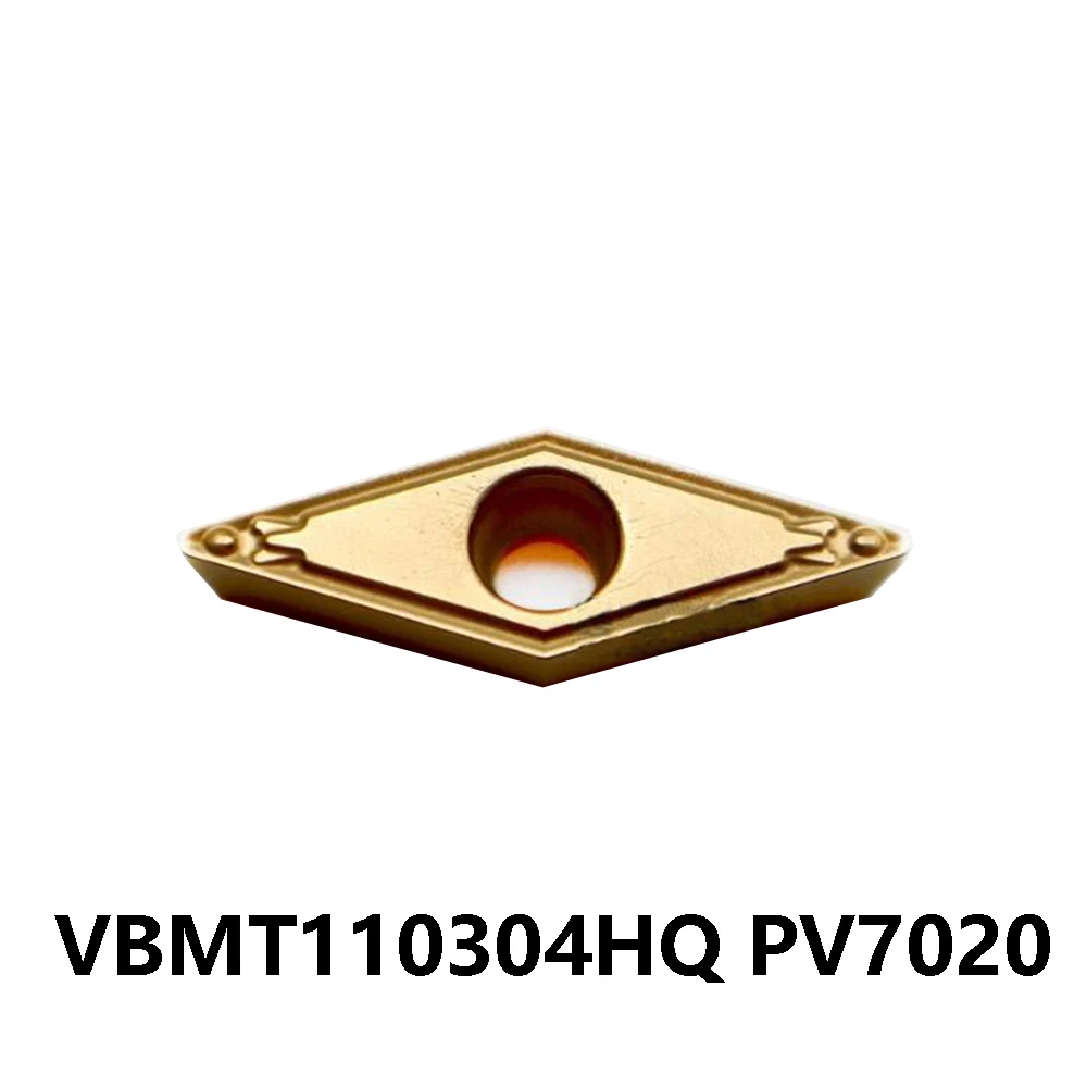 35 ° Вставки VBMT 160408 HQ PV7020 Оригинальный VBMT332HQ Твердосплавная пластина Токарный