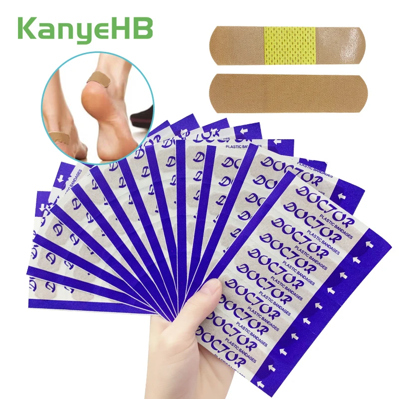 

100Pcs Waterproof Band-Aids Adhesive Bandage First Aid Medical Supplies Anti-Bacteria Wound Protect Patch Travel Emergency A1559