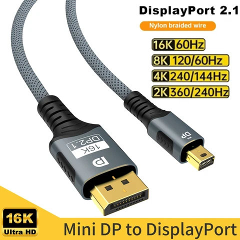 FDBRO Кабель Mini DisplayPort-DisplayPort DP1.4