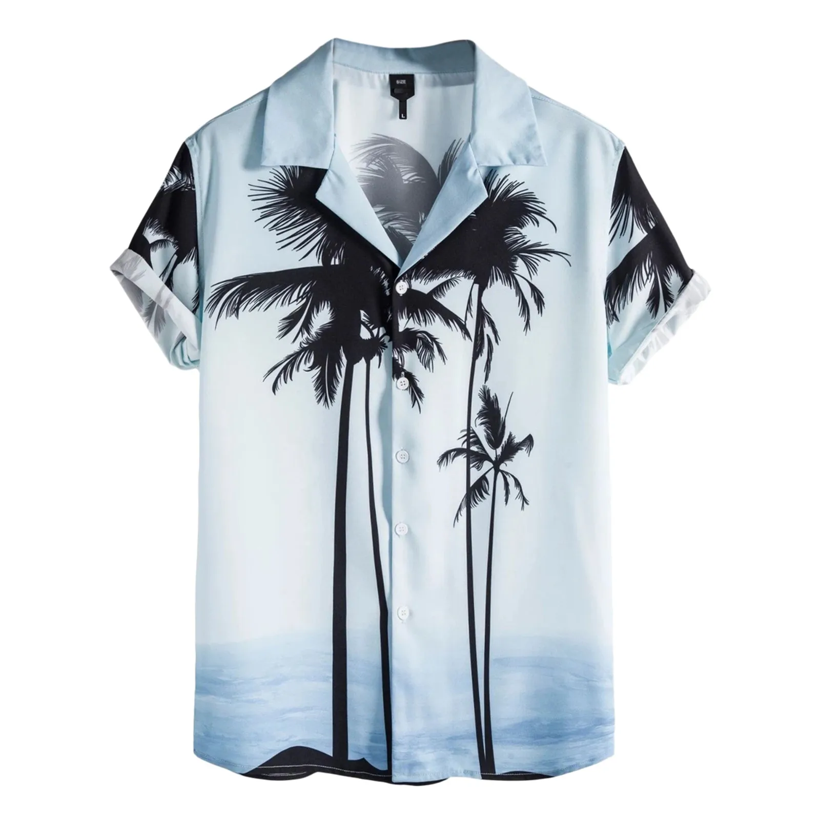 

2022 Summer Hawaiian Shirt 3D T-shirt Retro shirt Coconut Tree Pattern Short Sleeve Man Camisa Vacation Casua Man T-shirt Beach