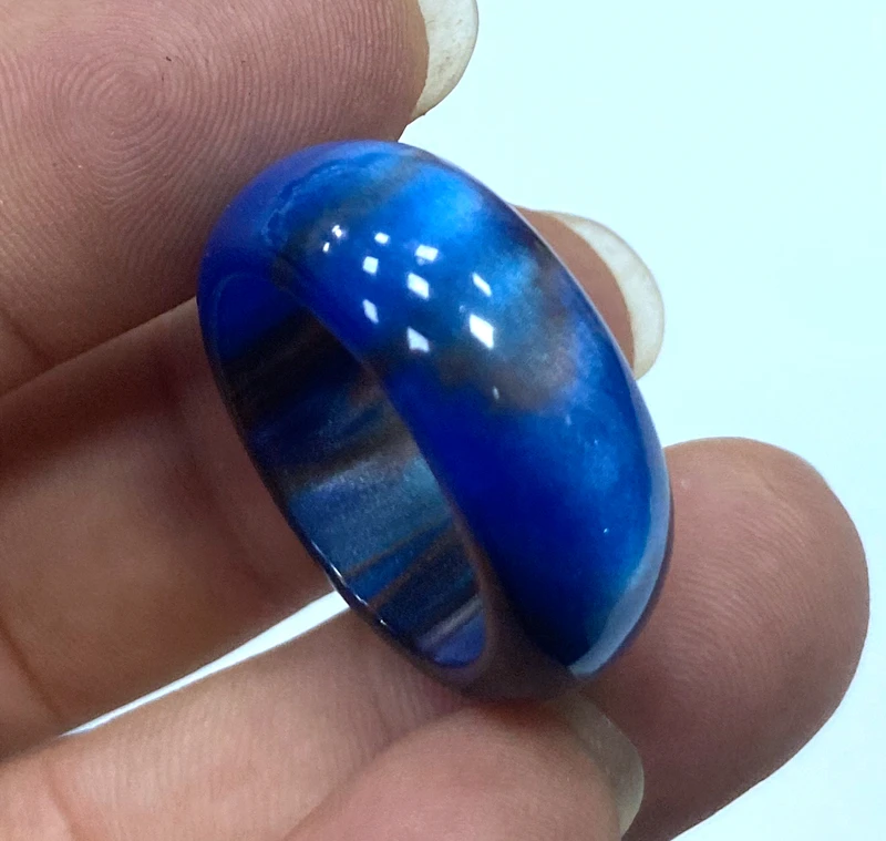 

2.80g %100 certificate natural Mexico Multicolor beeswax ring 10#