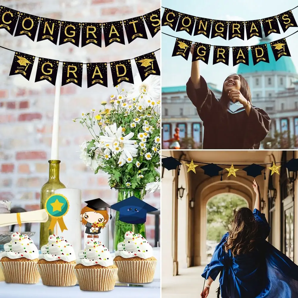 

Graduation Ceremony Garland Banner Congratulation Grad Graduation Banner Graduation Banner Hanging Banner Wall Hanging