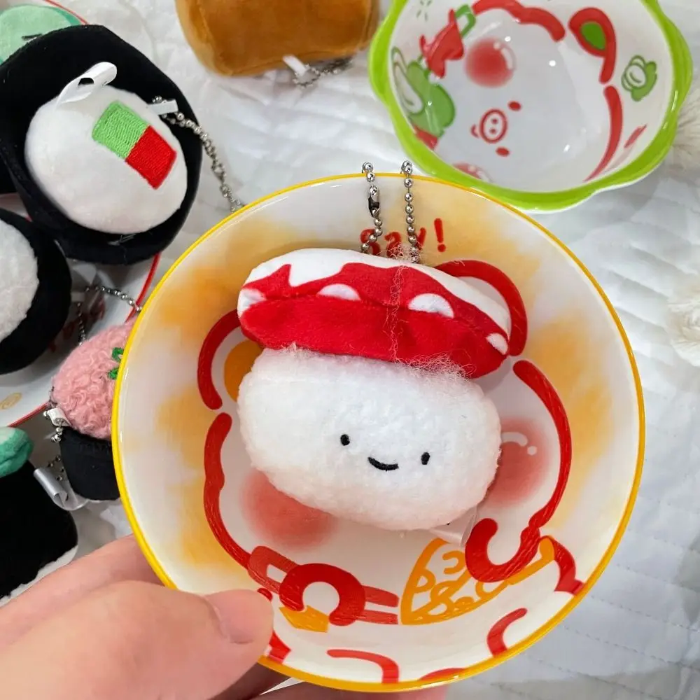 Милый экспресс суши плюшевый брелок ручной скрученный огурец плюшевая кукла