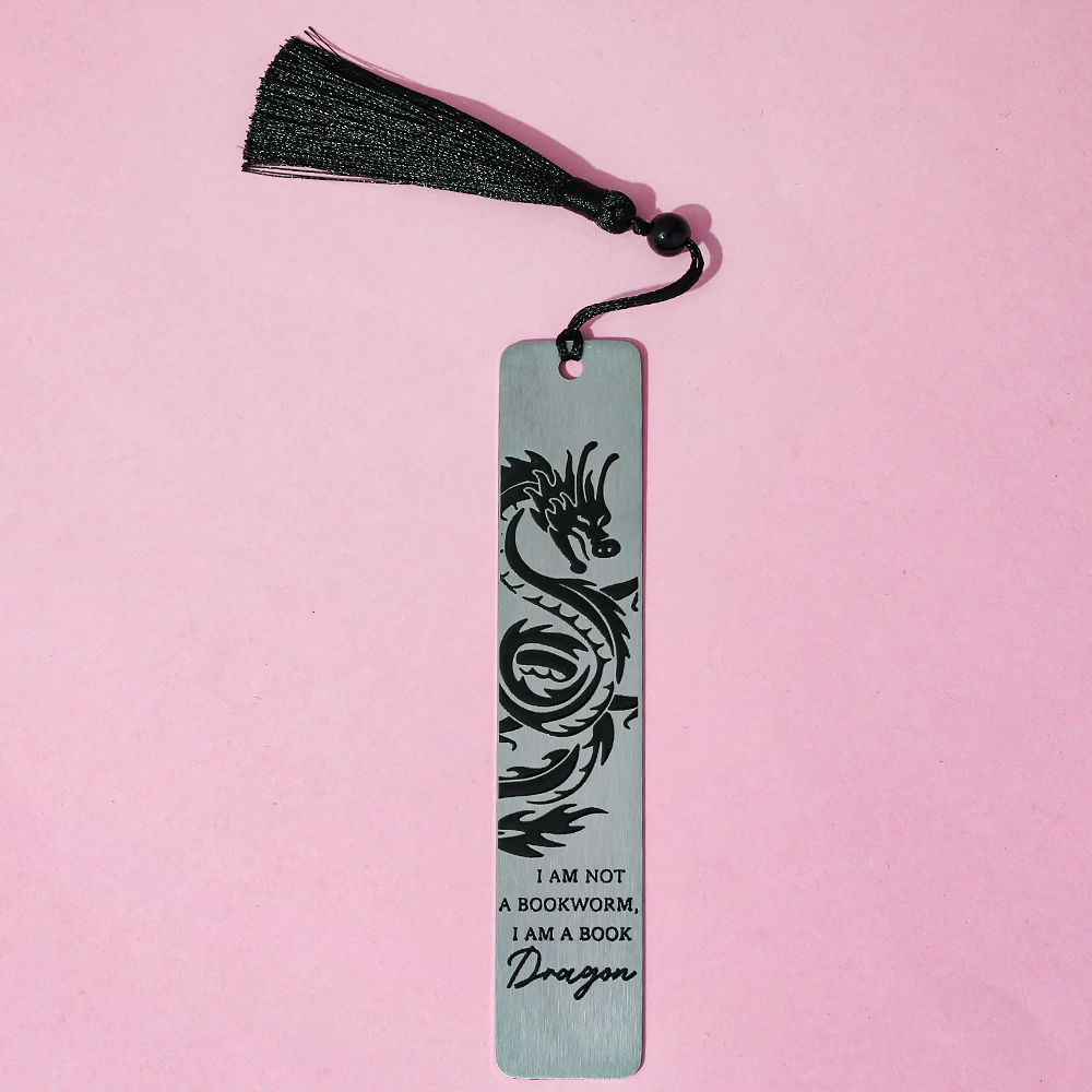 

Закладка-подвеска «Черный Дракон»: Уникальный Персонализированный Металлический Маркер В Ретро-стиле С Дизайном Животного