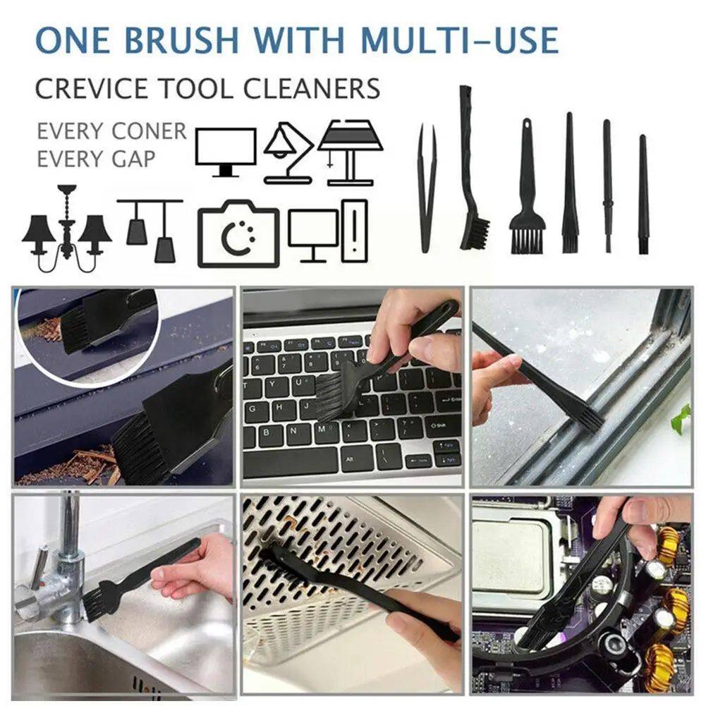 

6pcs/set Keyboard Cleaning Brush Computer Earphone Keycap Kit Keyboard Cleaner Puller Multifunctional Cleaning Tools U6k0