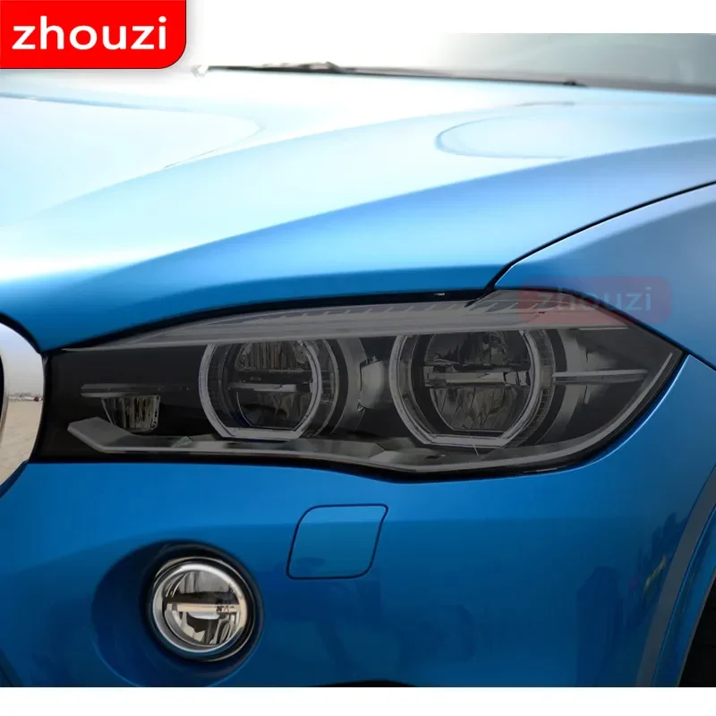 2 шт. для BMW X5 F15 M F85 G05 тонировка автомобильных фар Черная защитная пленка