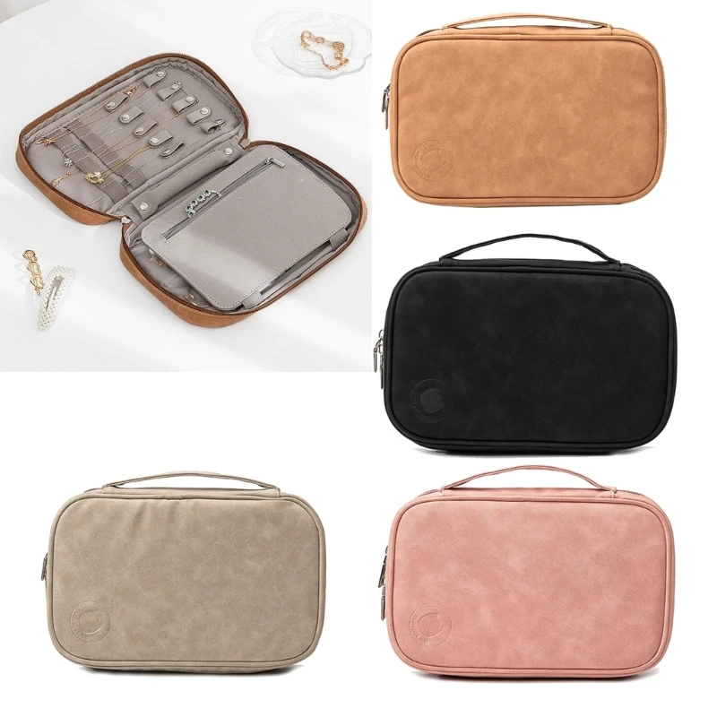 

Jewelry Cases Women Leathers Necklace Toiletry Bag Travel Jewelry Bags