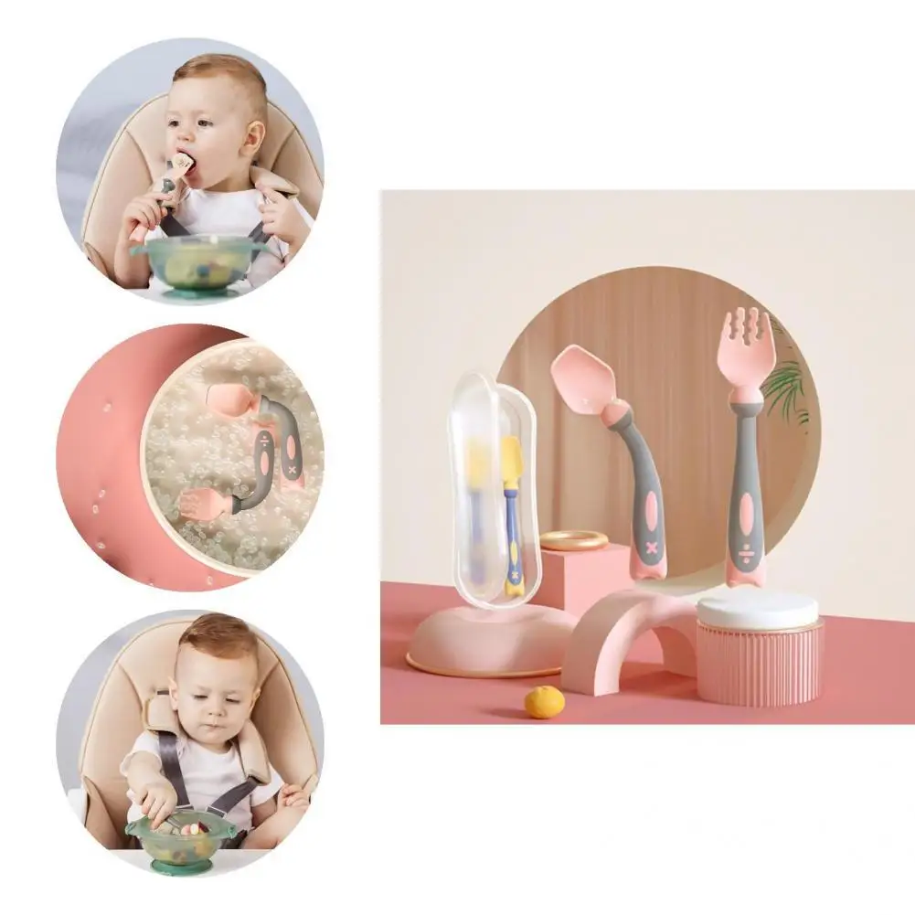 

Practical with Storage Box Easy to Clean Infant Tableware Kit for Kids