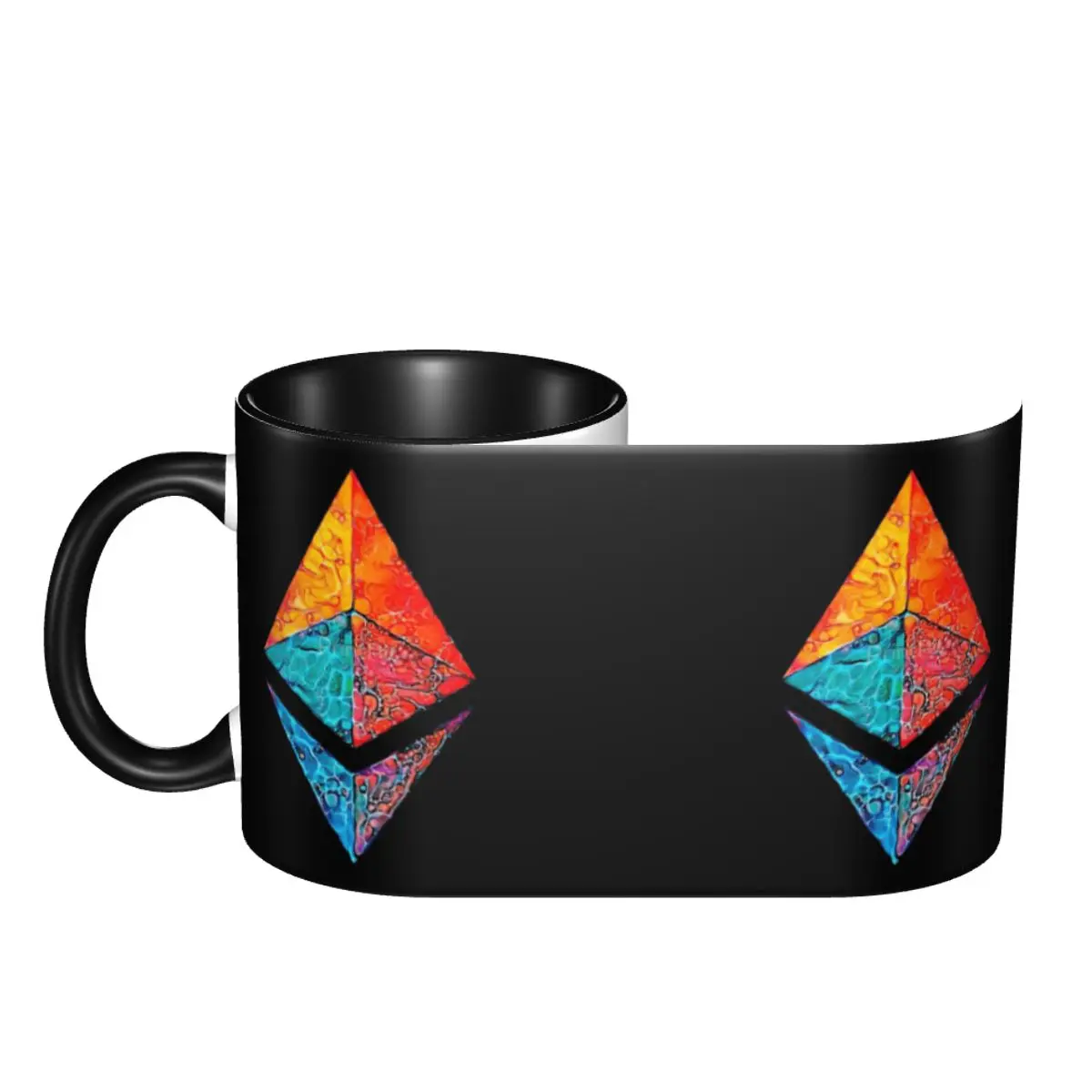 

Caustic Acid ETH Crypto, Etherium Unique Cups Mugs Print Mugs Blockchain Funny Novelty milk cups