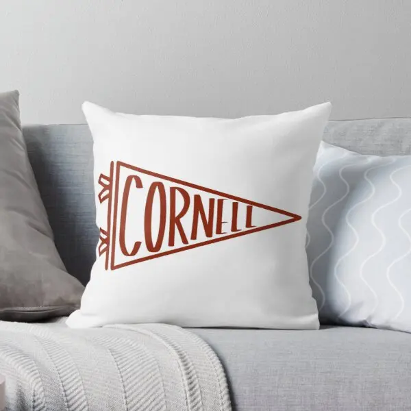 

Cornell University Pennant Printing Throw Pillow Cover Bed Car Wedding Cushion Bedroom Soft Fashion Comfort Pillows not include