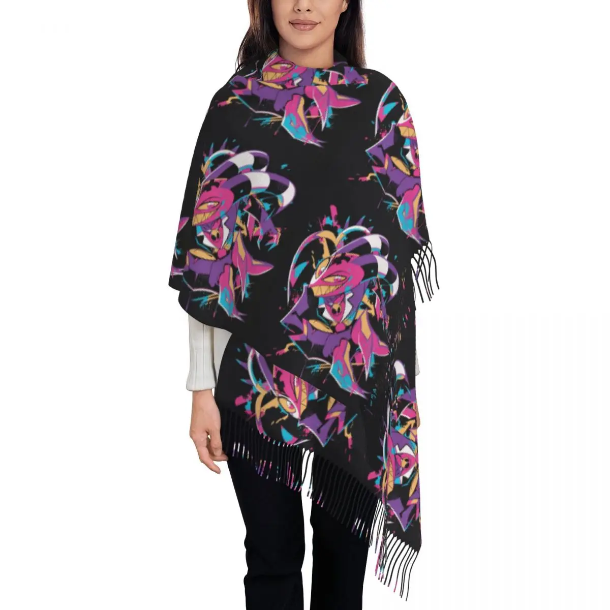 Шарф для отелей с принтом на заказ мужские и женские зимние теплые шарфы шали